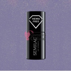 Oja UV Semilac 379 albastra cu sclipici Shimmer Stone Saphire 7 ml, Hema Free
